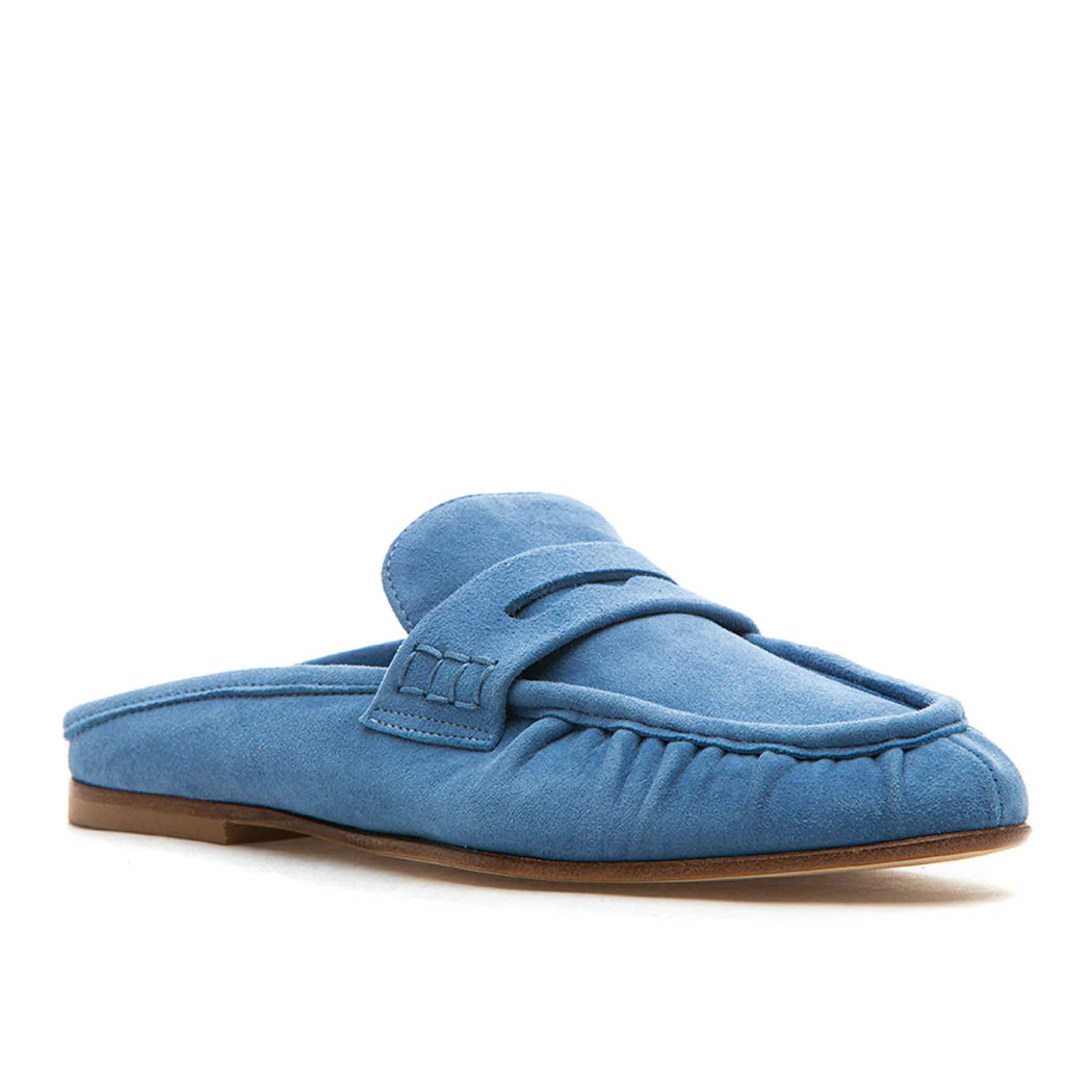 Vivien Suede Flat Mule