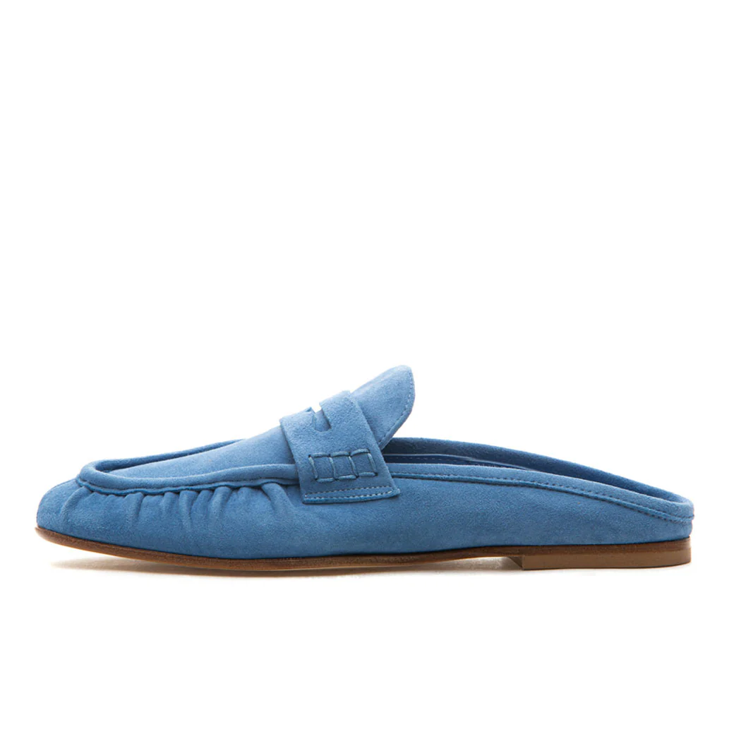 Vivien Suede Flat Mule - Image 4