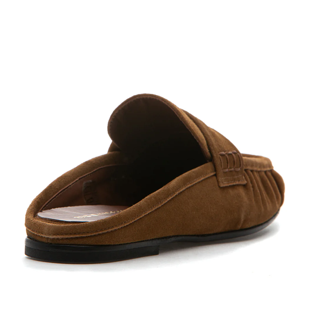 Vivien Suede Flat Mule - Image 4