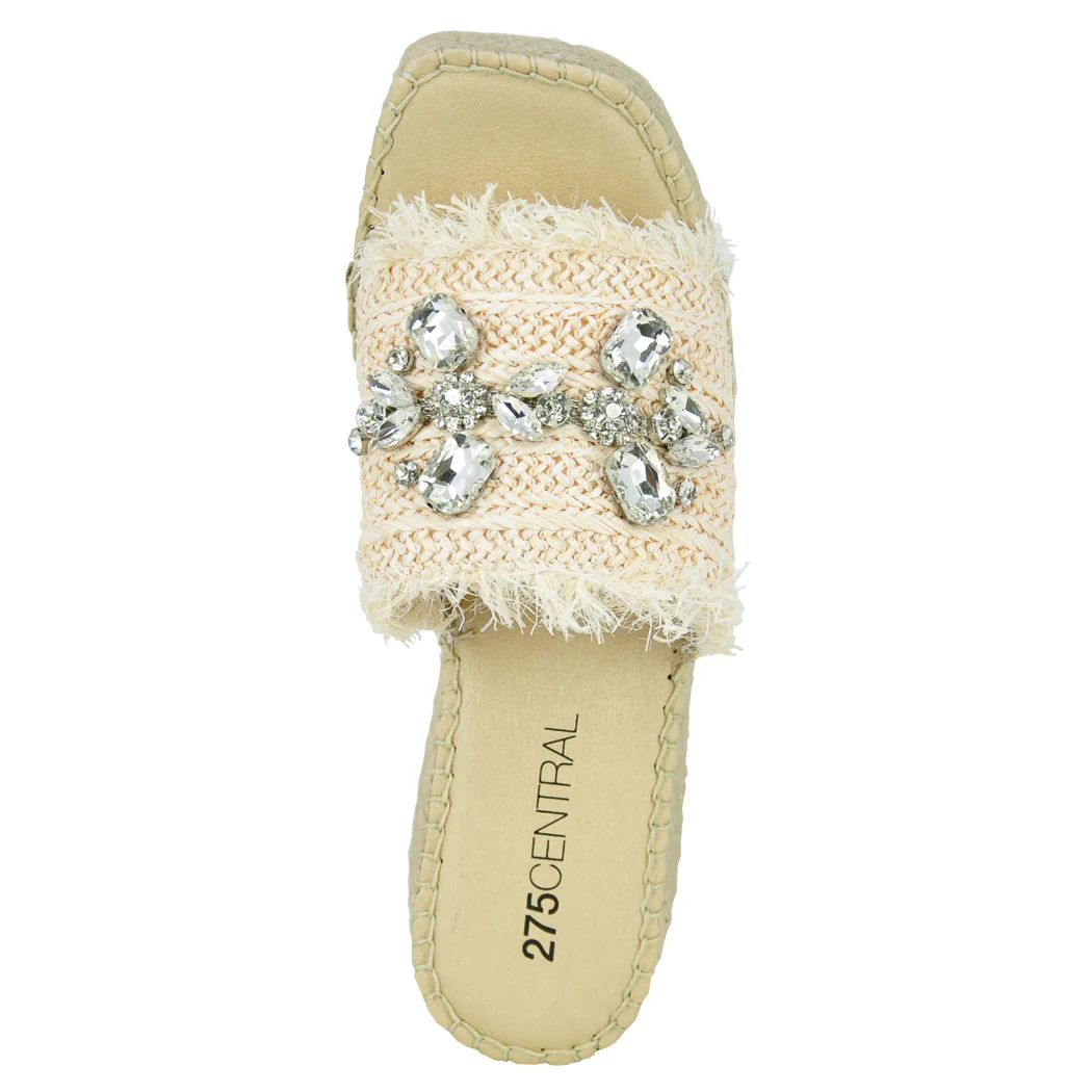 Vivien Jeweled Espadrille Slide - Image 3