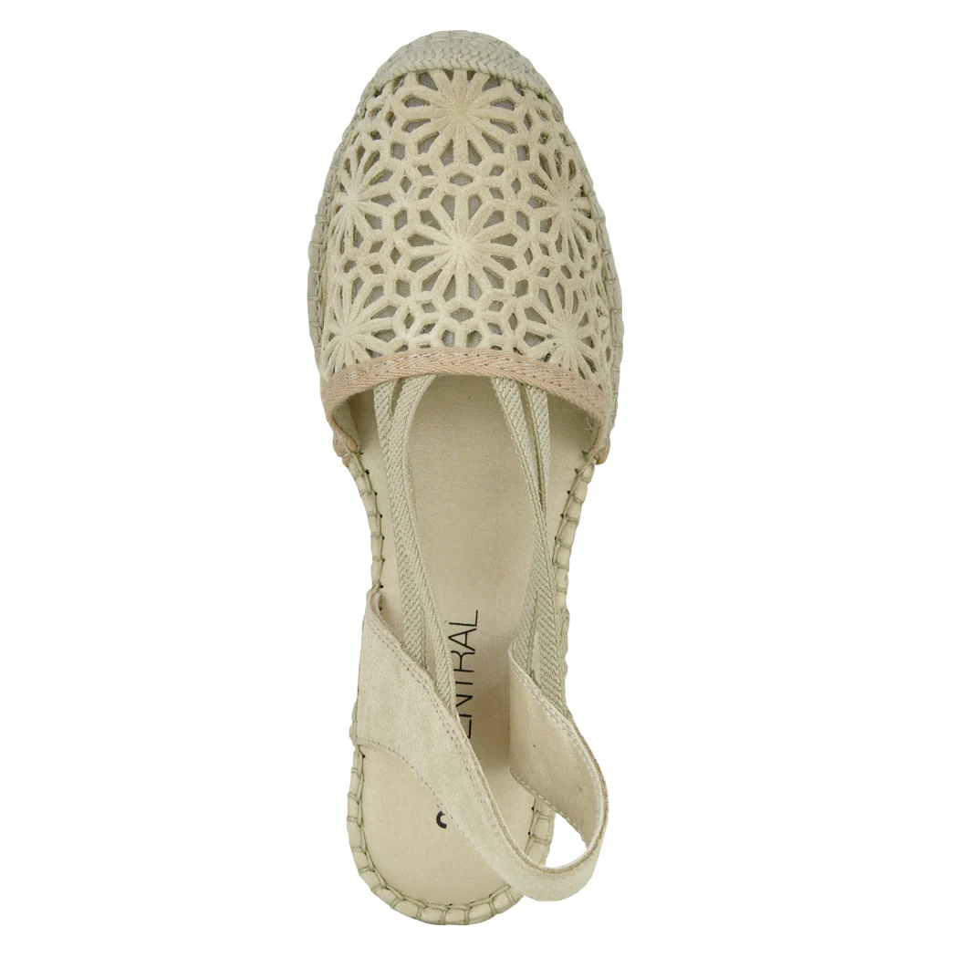Von Suede Laser Cut Espadrille - Image 3
