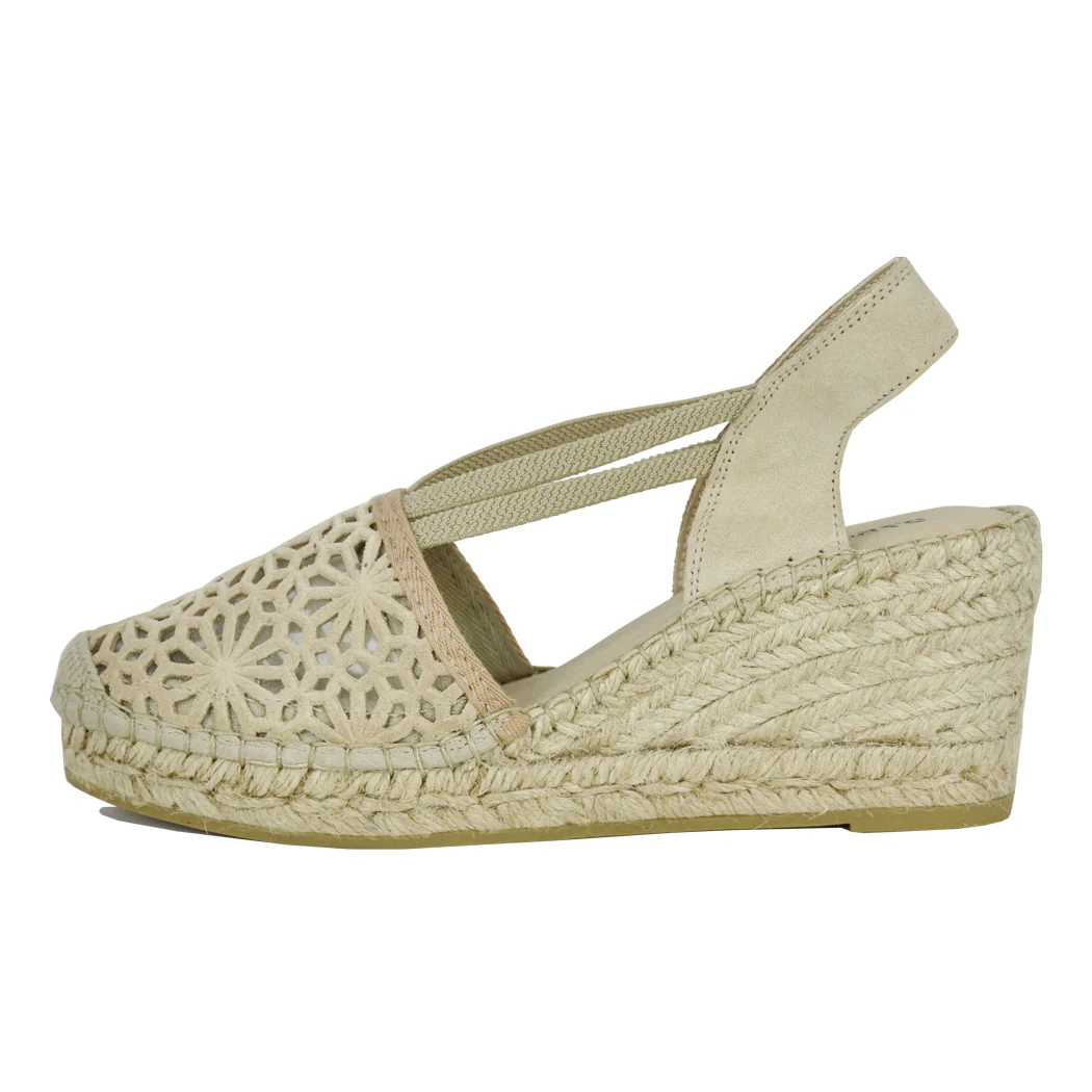 Von Suede Laser Cut Espadrille - Image 4