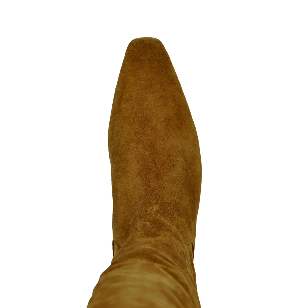 Wally-Flat-Boot Suede Flat Tall Boot - Image 4