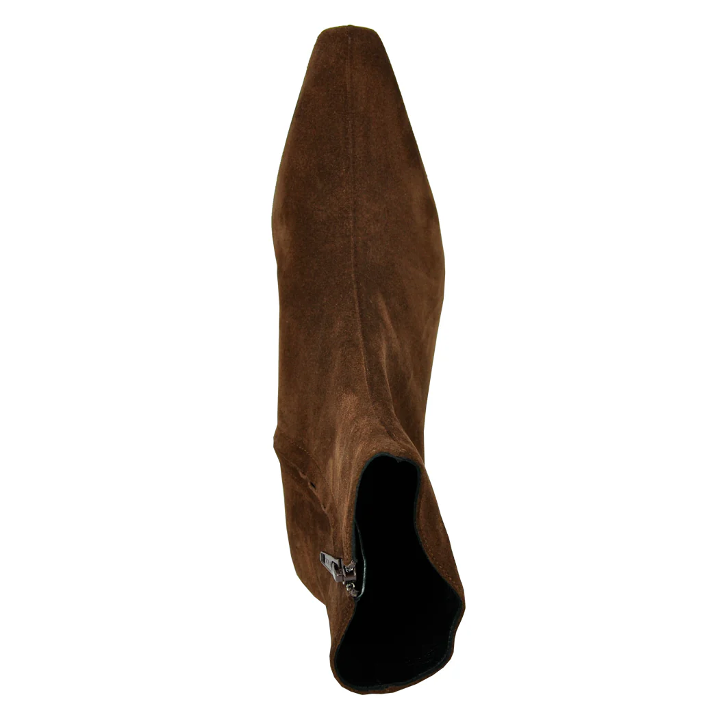Wally-AnkleBoot Suede Ankle Heel Bootie - Image 4