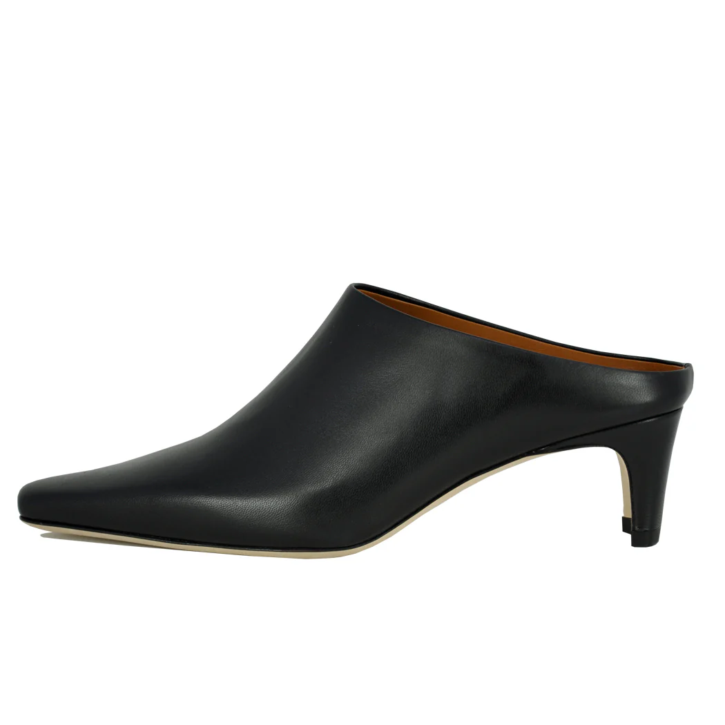 Wally Mule Leather Heel Mule - Image 5