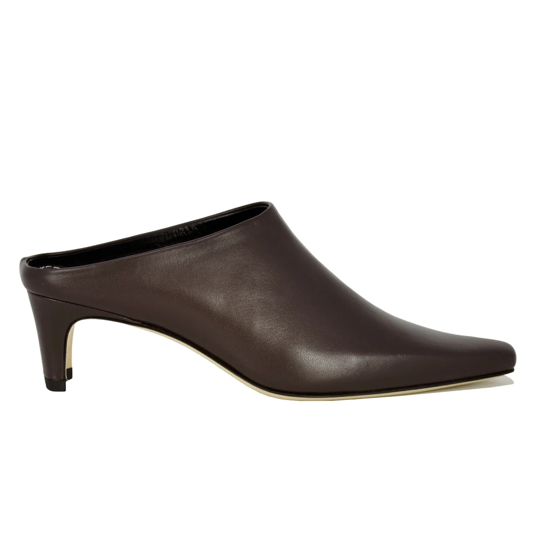 Wally Mule Leather Heel Mule - Image 2