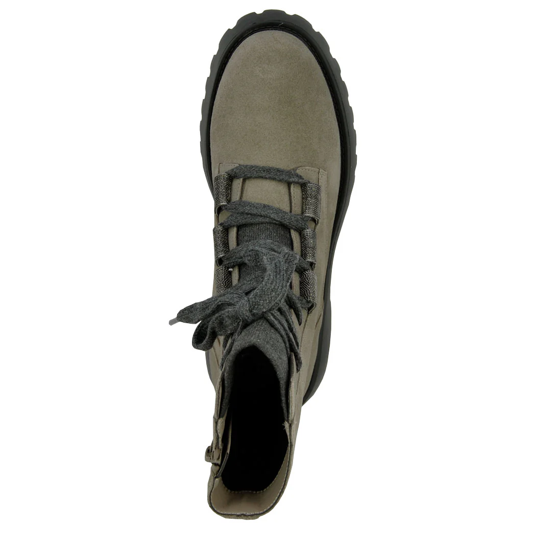 Zambou Suede Tie Lug Boot - Image 3