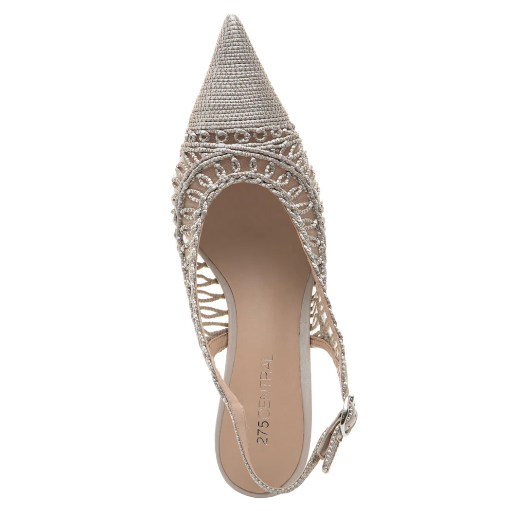 Zeta Raffia Woven Heel Slingback - Image 3