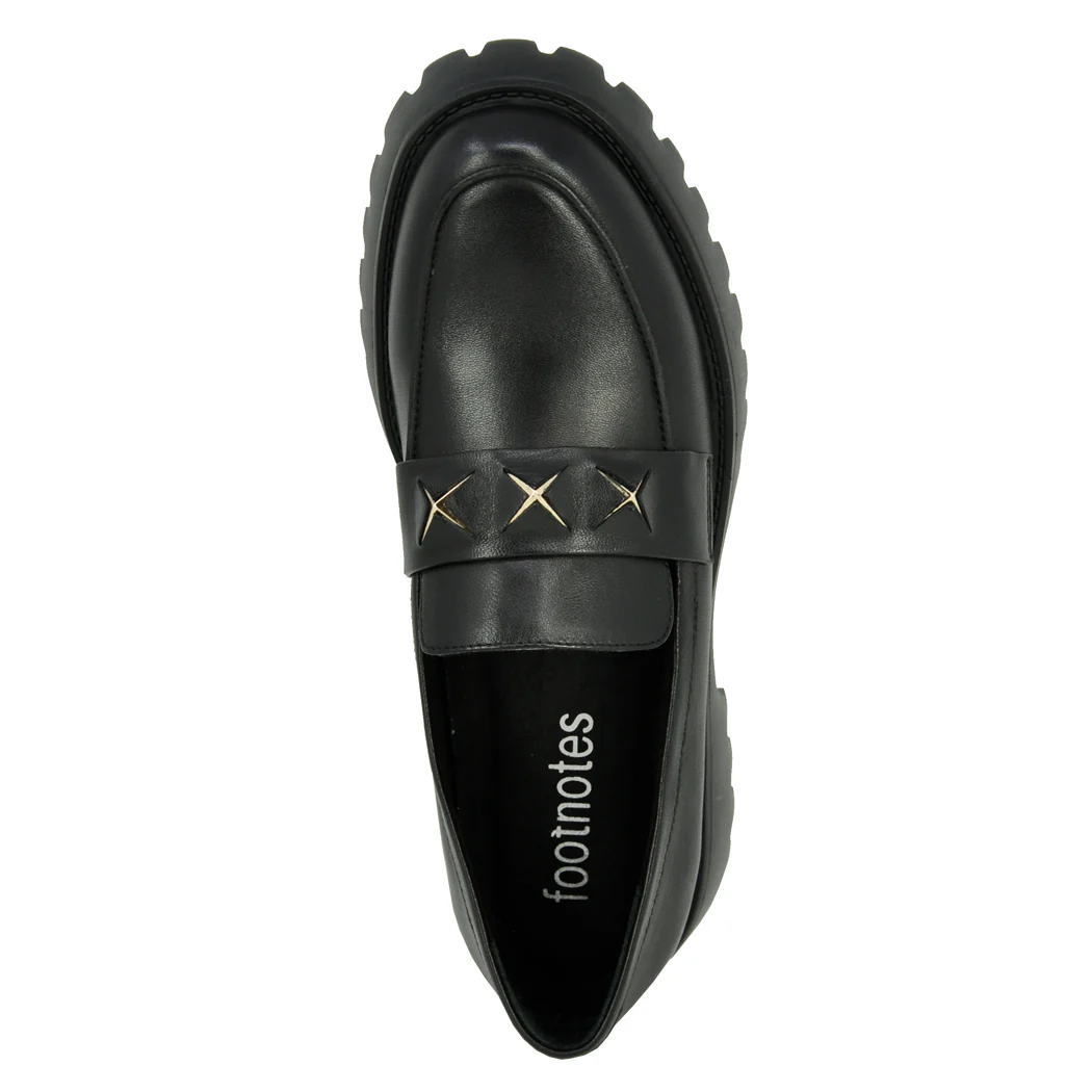 Zofie Leather Stud Loafer - Image 4