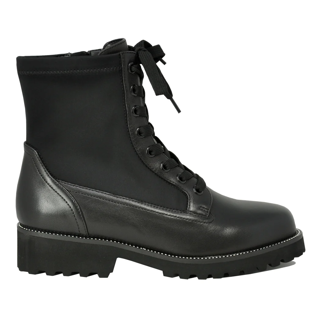 Zorya Leather Tie Stretch Boot - Image 2