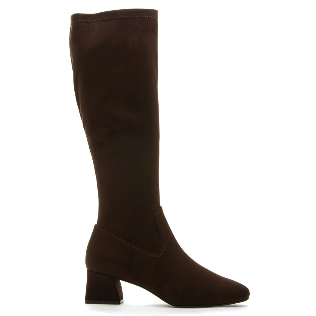 Zovy Suede Tall Heel Boot - Image 2