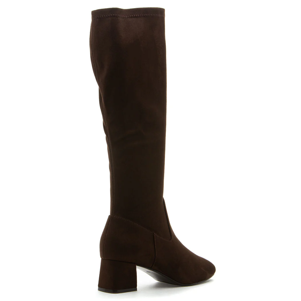 Zovy Suede Tall Heel Boot - Image 3