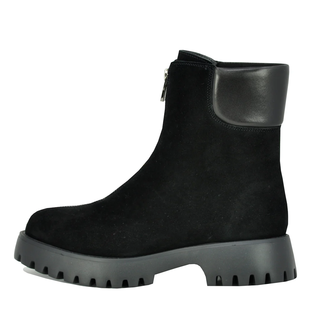 Zudora Suede Front Zipper Bootie - Image 4