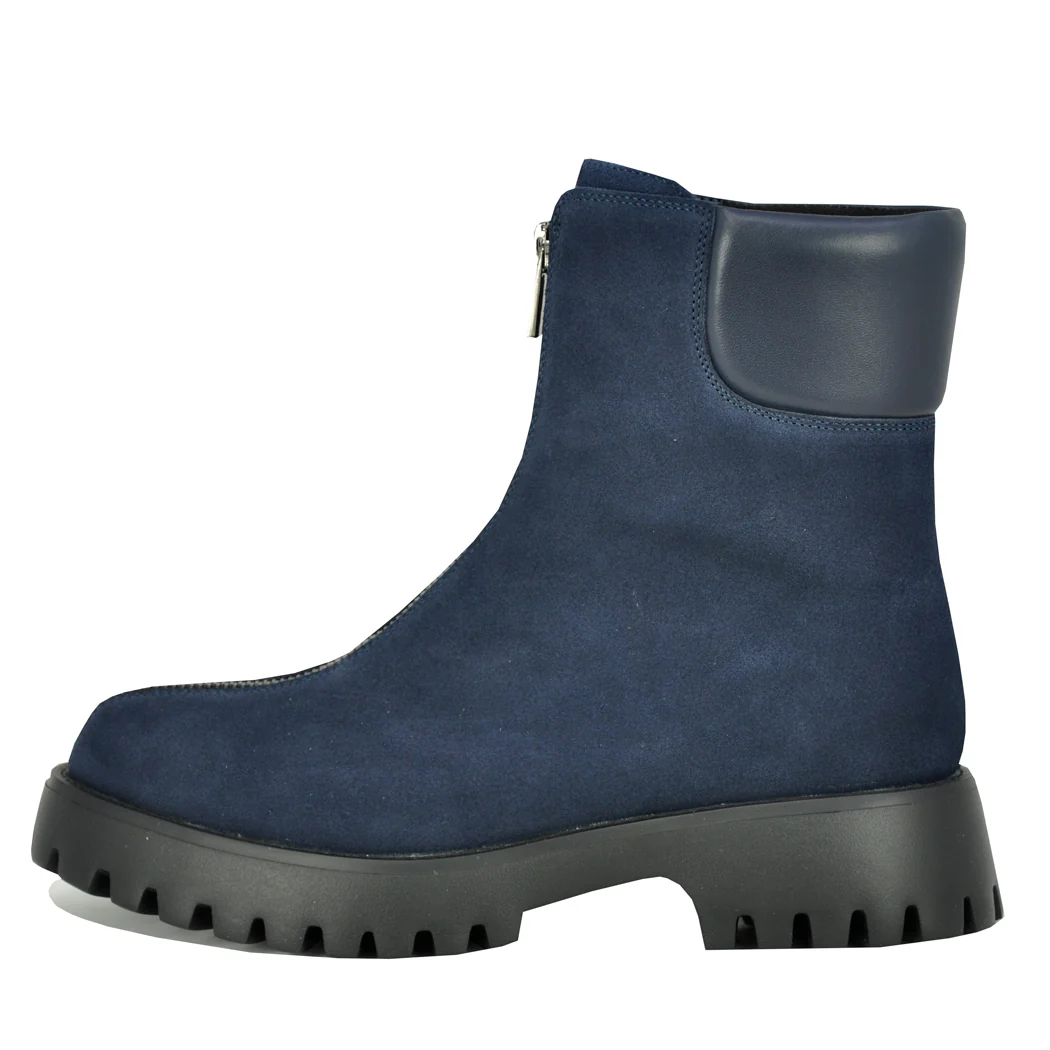 Zudora Suede Front Zipper Bootie - Image 4