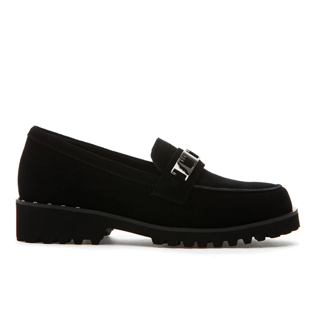 Zumy Suede Flat Ornament Loafer - Image 2