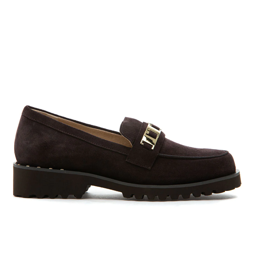 Zumy Suede Flat Ornament Loafer - Image 2