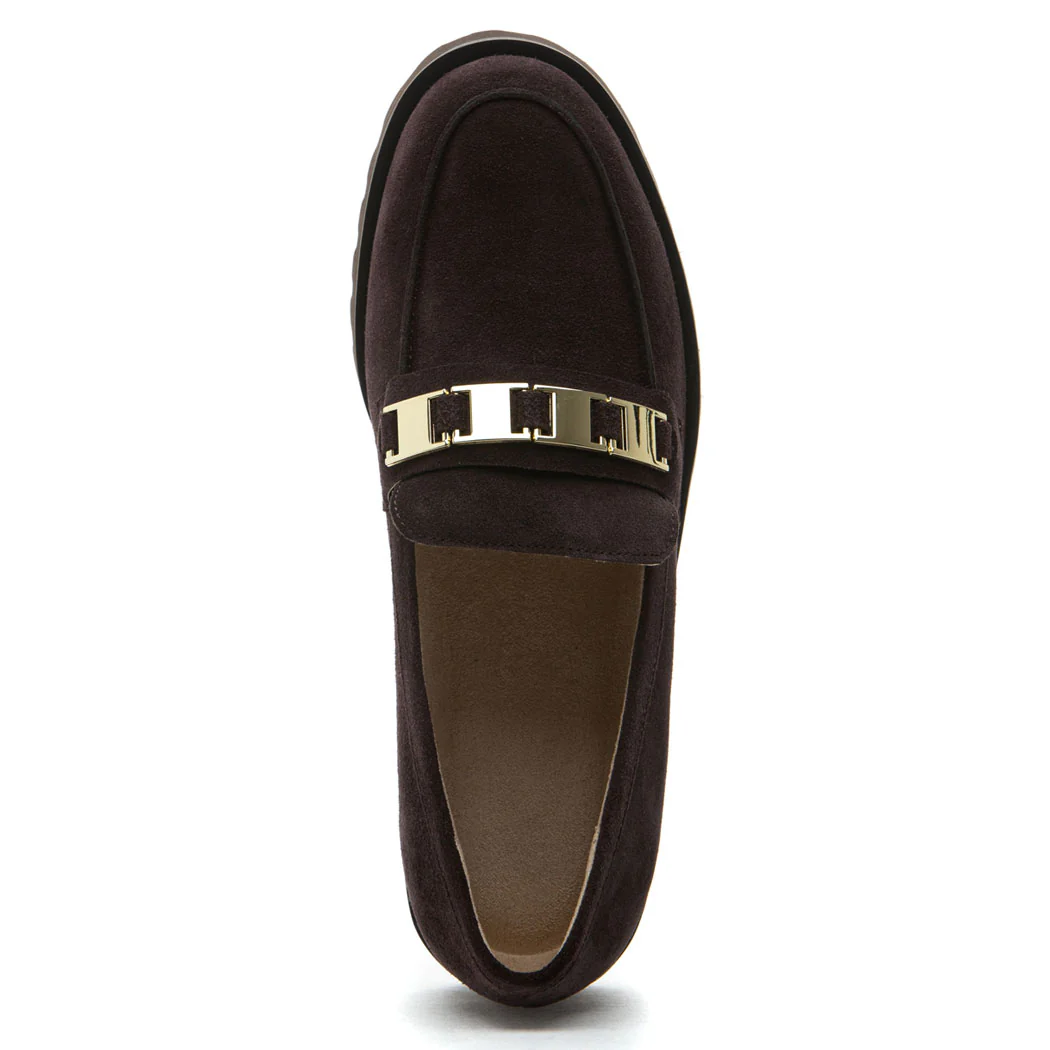 Zumy Suede Flat Ornament Loafer - Image 3