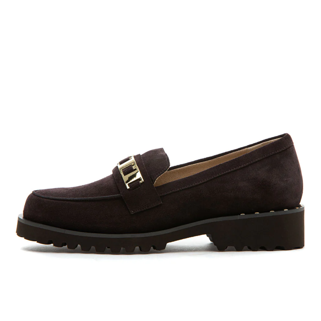 Zumy Suede Flat Ornament Loafer - Image 4